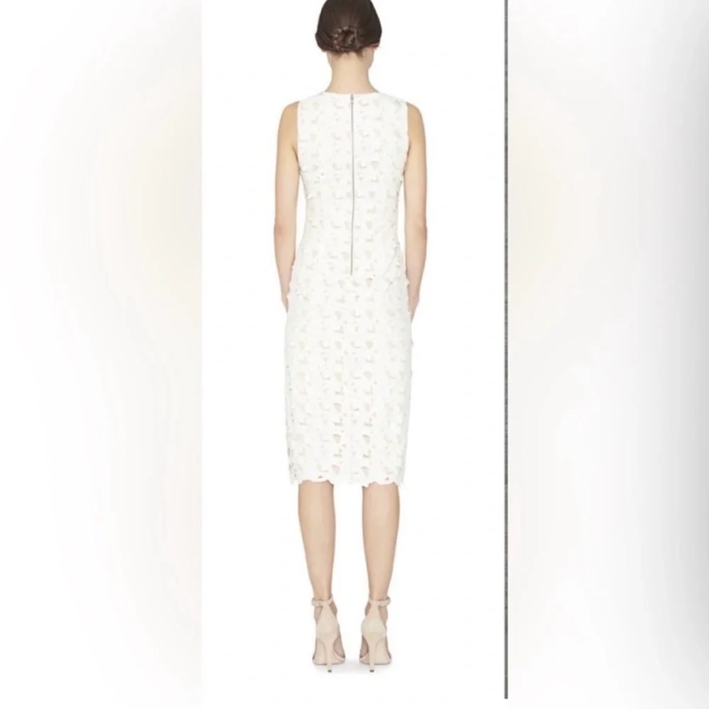 ALICE + OLIVIA Fey Faux
Leather Dress | Sz 6 | Cream + Nude | - Picture 2 of 7